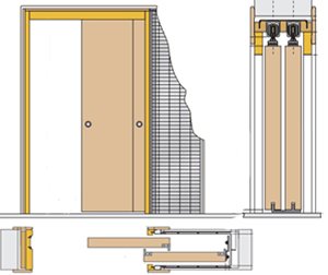 Casoneto primato para dos puertas en mismo caj�n