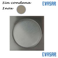 Tiradores para puertas correderas. Cazoleta embutir inox sin condena cuadrado
