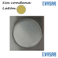 Tiradores para puertas correderas. Cazoleta embutir laton sin condena cuadrado
